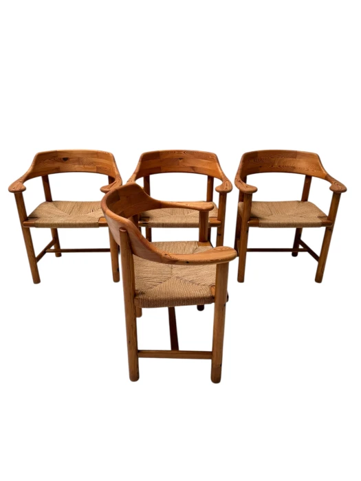 Four Mid-Century Modern Armchairs by Rainer Daumiller, 1970s
